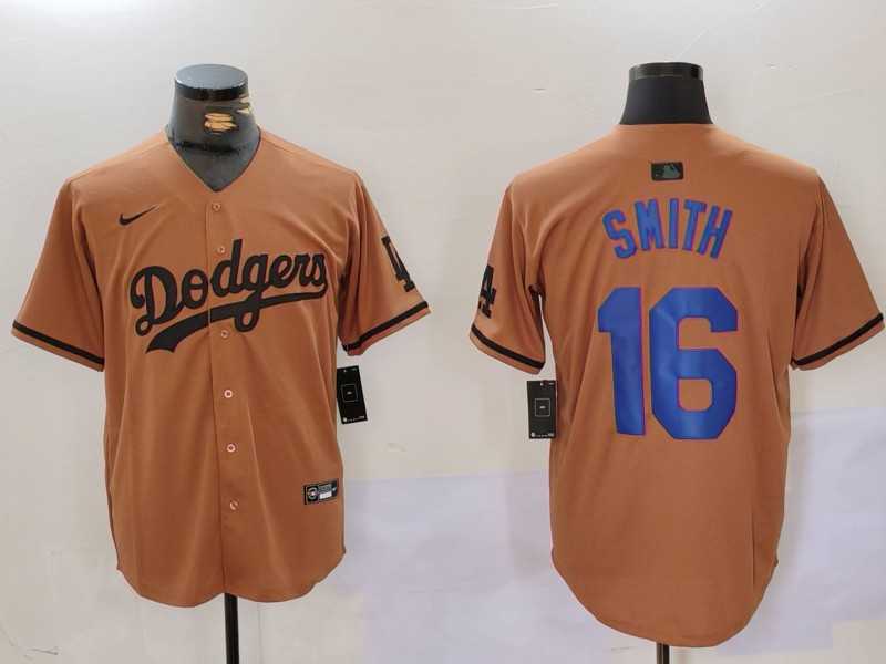 Men%27s Los Angeles Dodgers #16 Will Smith Olive Cool Base Limited Stitched Jersey->los angeles dodgers->MLB Jersey